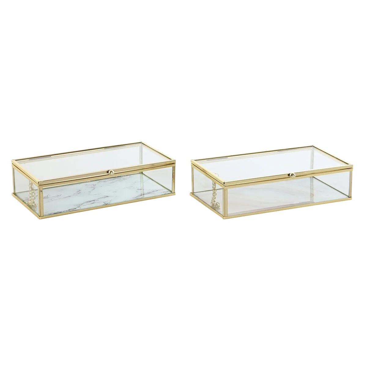 Boite a bijoux dkd home decor dore metal verre 20 x 11 x 5 cm 22 x 12 x 7 cm 2 unites s304352184. Osez l'expérience Diaytar et découvrez comment des produits bien choisis peuvent éléver votre qualité de vie.