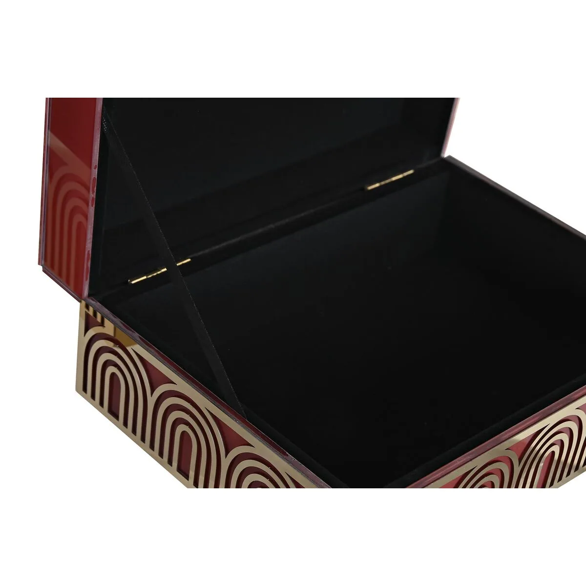 Boite a bijoux dkd home decor metal verre rouge dore bois mdf 25 x 18 x 10 cm 2 unites s303075931. Diaytar, une boutique en ligne qui défie les catégories traditionnelles en mêlant produits high-tech, maison et lifestyle avec brio