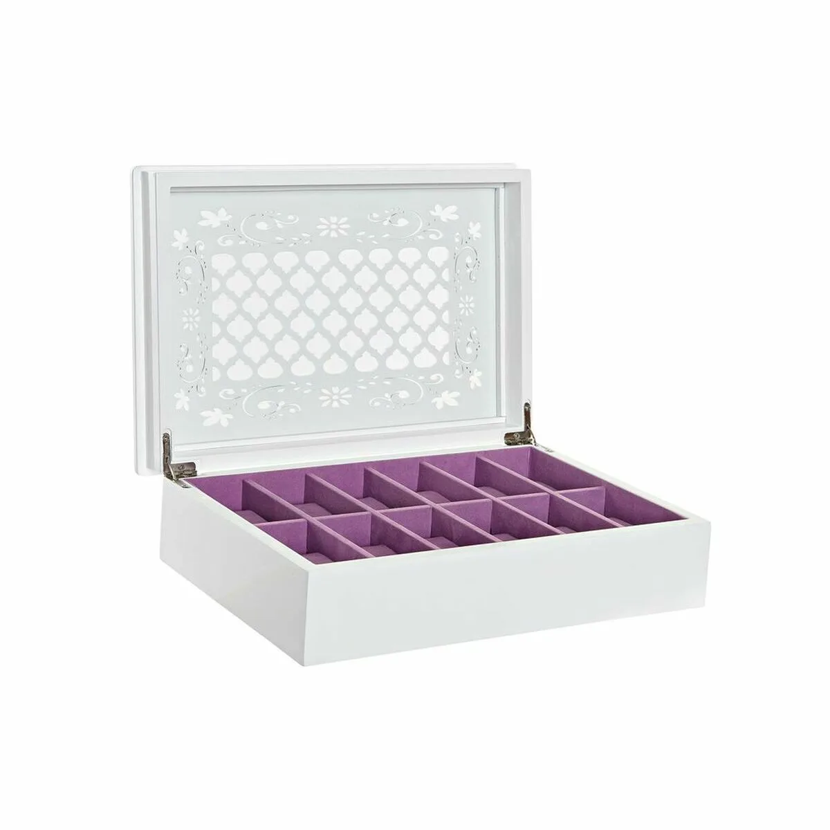 Boite a bijoux dkd home decor montres 29 x 20 x 9 5 cm verre lila blanc bois mdf s302033114. Avec Diaytar, faites le plein d'idées et de produits ingénieux pour toutes les pièces de votre maison et tous les aspects de votre vie