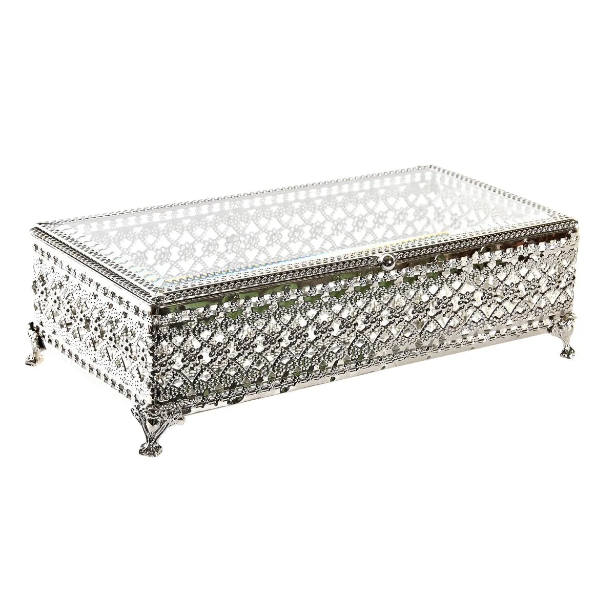 Boite a bijoux dkd home decor verre argente metal 25 5 x 12 5 x 7 5 cm s303076625. Diaytar s'engage à vous proposer une expérience shopping unique avec des produits généraux innovants, tendance et toujours à prix attractifs