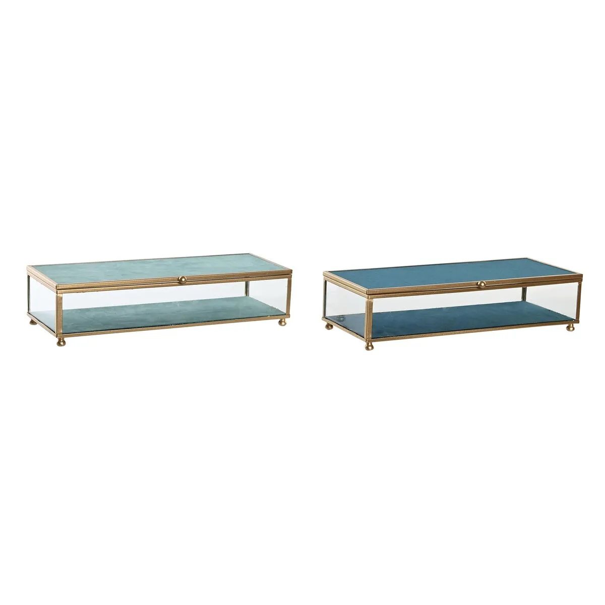 Boite a bijoux dkd home decor verre metal turquoise bleu ciel 25 x 10 x 5 cm 2 unites s304220593. Diaytar est le résultat de milliers d'heures de recherche et développement pour vous offrir une offre généraliste d'exception.