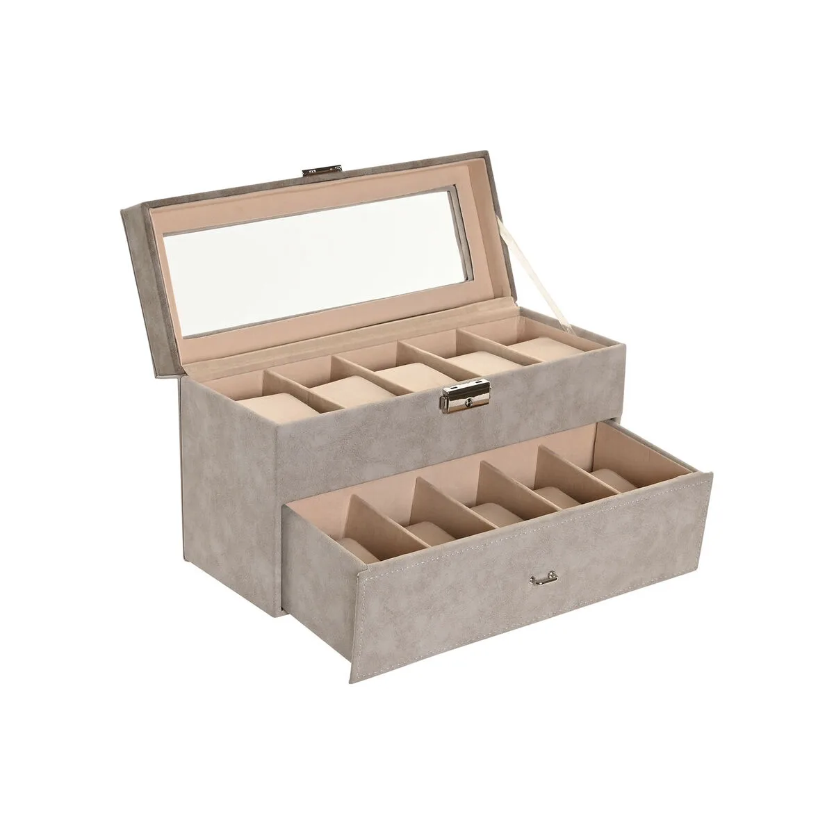 Boite a bijoux home esprit gris polyurethane verre bois mdf 27 5 x 11 x 15 cm s306145630. Nos stylistes Diaytar dénichent pour vous les pépites de la saison.