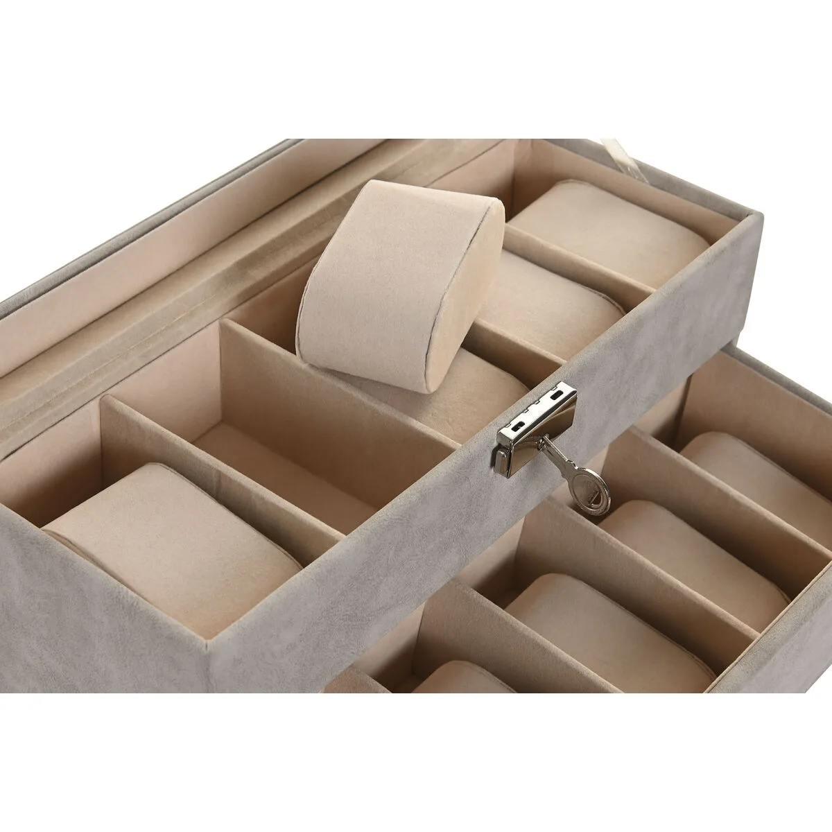 Boite a bijoux home esprit gris polyurethane verre bois mdf 27 5 x 11 x 15 cm s306145680. Les dernières tendances mode vous attendent chez Diaytar !