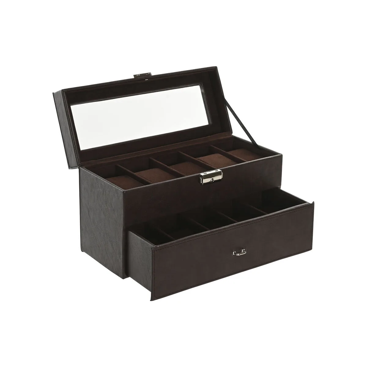 Boite a bijoux home esprit marron polyurethane verre bois mdf 27 5 x 11 x 15 cm s306145221. Bienvenue dans le cercle très sélect des acheteurs inspirés. Diaytar révèle les produits qui définiront demain.