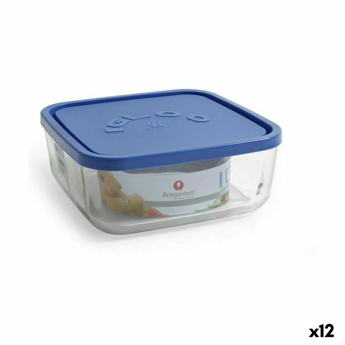 Boite a lunch borgonovo carre bleu 1 8 l 18 5 x 18 5 x 7 4 cm 12 unites s222739669. Diaytar, c'est la vitrine permanente des innovations produits qui vont faire parler d'elles dans les mois à venir.