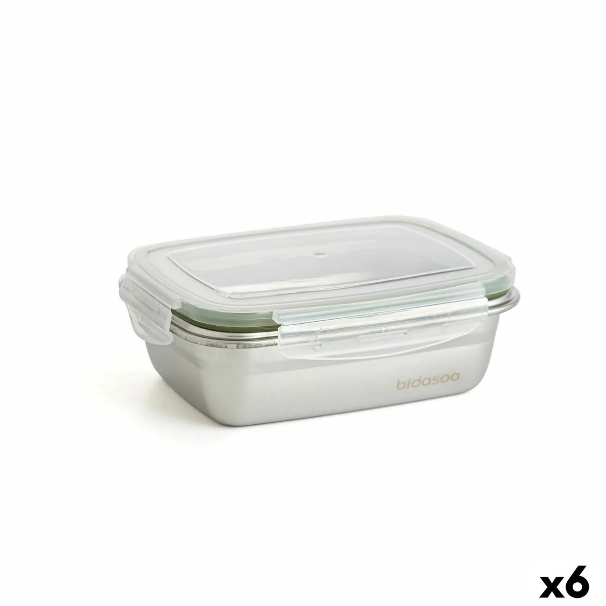 Boite a lunch hermetique bidasoa theo 17 x 13 x 6 cm 550 ml argente metal 6 unites s271024872. Diaytar, c'est la certitude de faire un choix judicieux. Chaque produit dans notre catalogue a passé nos tests exigeants.