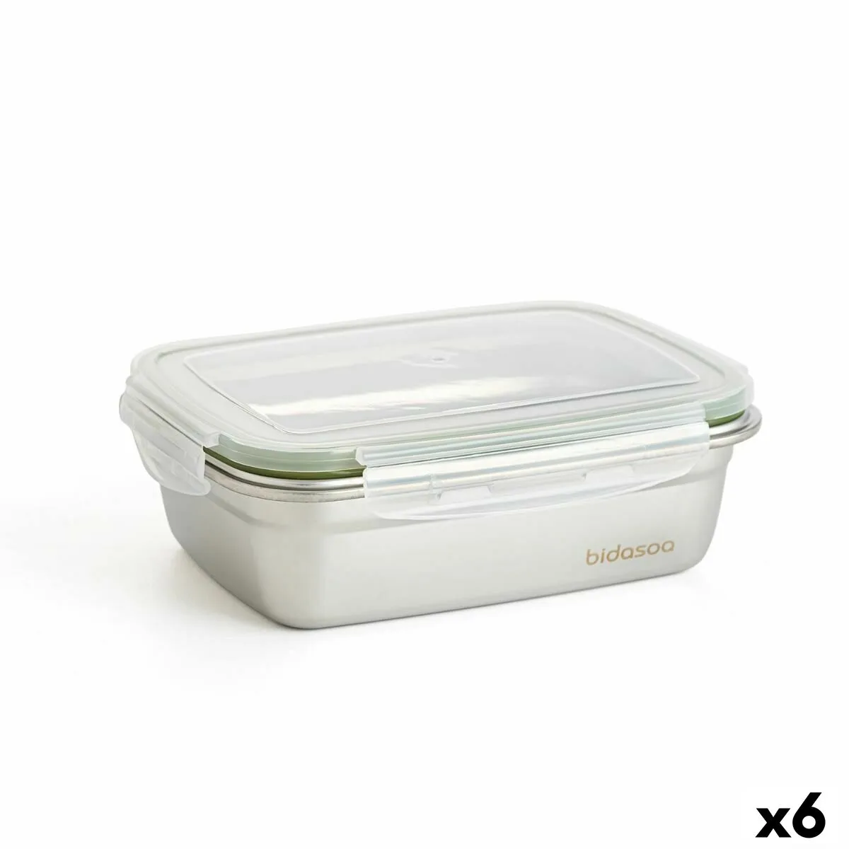 Boite a lunch hermetique bidasoa theo 19 5 x 14 5 x 8 cm 850 ml argente metal 6 unites s271025011. Diaytar c'est bien plus qu'une boutique en ligne : c'est un concept où chaque produit, de l'électronique à la décoration, raconte une histoire