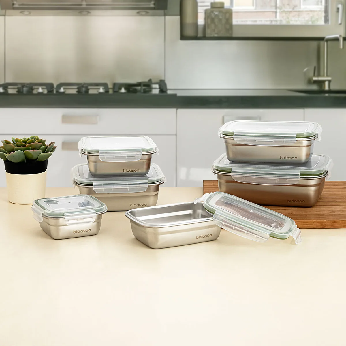 Boite a lunch hermetique bidasoa theo rectangulaire 1 8 l 23 x 18 x 8 cm metal 6 unites s271025297. Explorez sans limite l'offre Diaytar : des milliers de produits pour satisfaire votre soif de nouveauté et de qualité