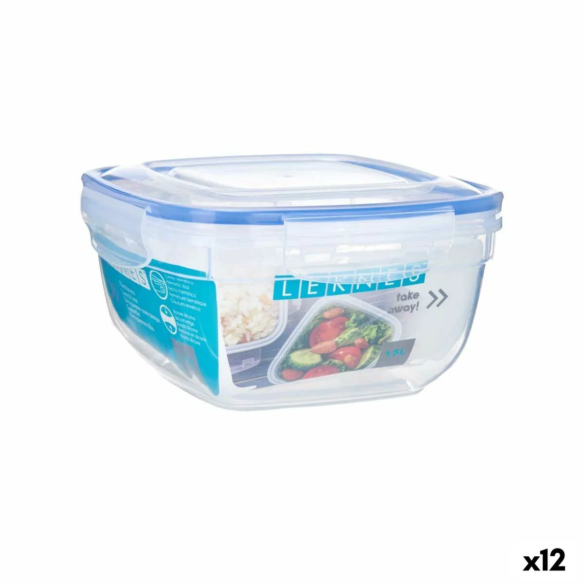 Boite a lunch hermetique leknes 30104 transparent polypropylene carre 1 5 l 17 x 10 x 17 cm 12 unites s362668082. Diaytar, c'est la promesse tenue d'un e-commerce où l'émerveillement devant un produit simple est encore possible.