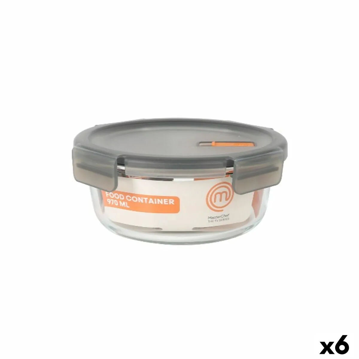 Boite a lunch hermetique masterchef gris transparent ronde 970 ml 6 unites s223550117. Transformez votre intérieur avec les produits déco Diaytar !