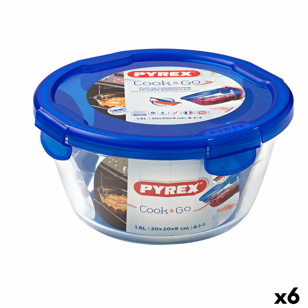 Boite a lunch hermetique pyrex cook go 20 x 20 x 10 3 cm bleu 1 6 l verre 6 unites s270698621. Nous avons infusé Diaytar avec une dose massive de passion pour le produit. Contagieux : vous allez l'attraper.