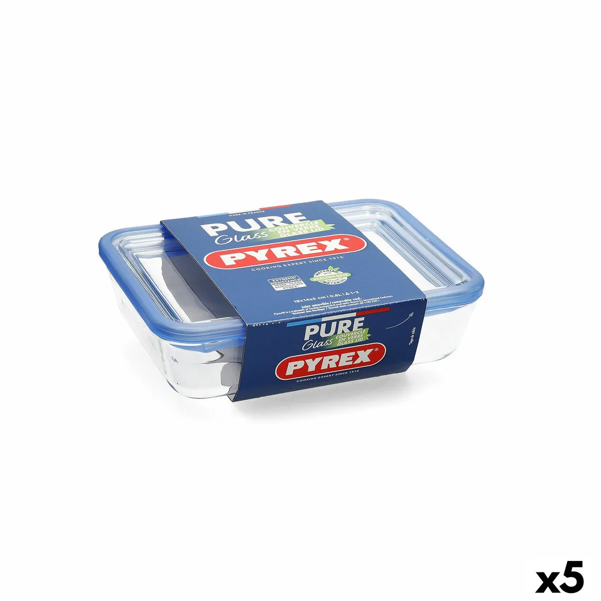 Boite a lunch hermetique pyrex pure glass transparent verre 1 5 l 5 unites s270722416. Diaytar, c'est votre passeport pour un tour du monde des produits les plus inspirants, sans quitter votre canapé.