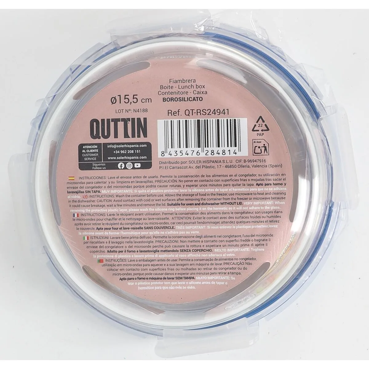 Boite a lunch hermetique quttin boho transparent 650 ml 6 unites s223653766. Diaytar a fait le pari de la transparence : nous vous disons tout sur l'origine et la conception de nos produits.
