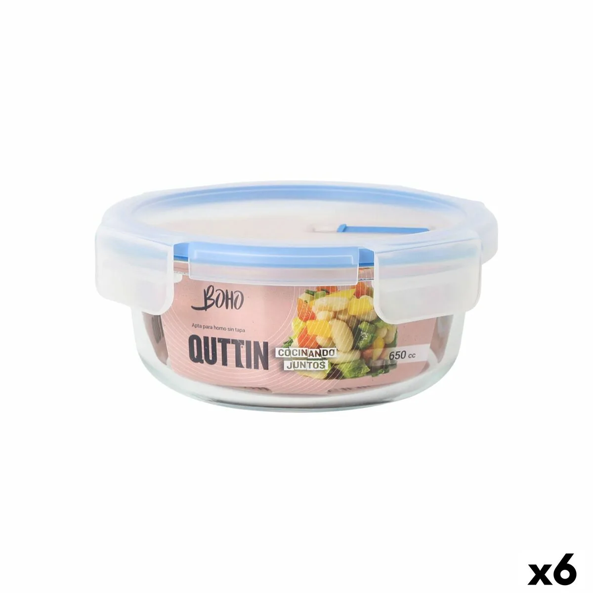 Boite a lunch hermetique quttin boho transparent 650 ml 6 unites s223653795. Les dernières tendances mode vous attendent chez Diaytar !