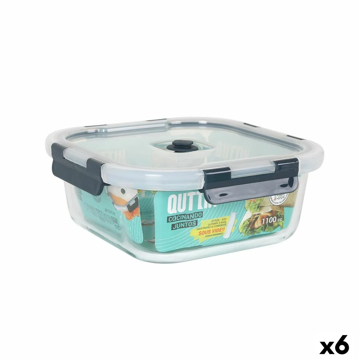 Boite a lunch hermetique quttin carre 1 1 l 18 8 x 18 8 x 7 5 cm 6 unites s223155995. Diaytar : là où le shopping devient une forme d'art. Curateur d'un quotidien plus beau et plus fonctionnel.