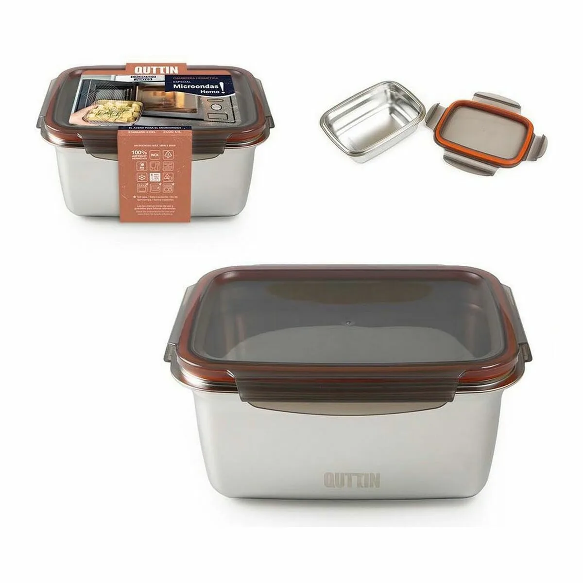 Boite a lunch hermetique quttin rectangulaire acier inoxydable argente acier 2 6 l 12 unites s223031146. Diaytar - L'art de bien vivre commence ici. Découvrez nos collections exclusives.