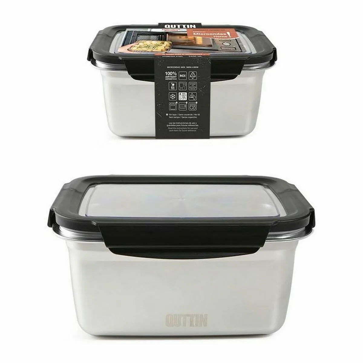 Boite a lunch hermetique quttin rectangulaire acier inoxydable argente acier 2 6 l 12 unites s223031562. Diaytar, c'est le carnet d'adresses secret des influenceurs lifestyle. Découvrez les produits qu'ils utilisent vraiment.