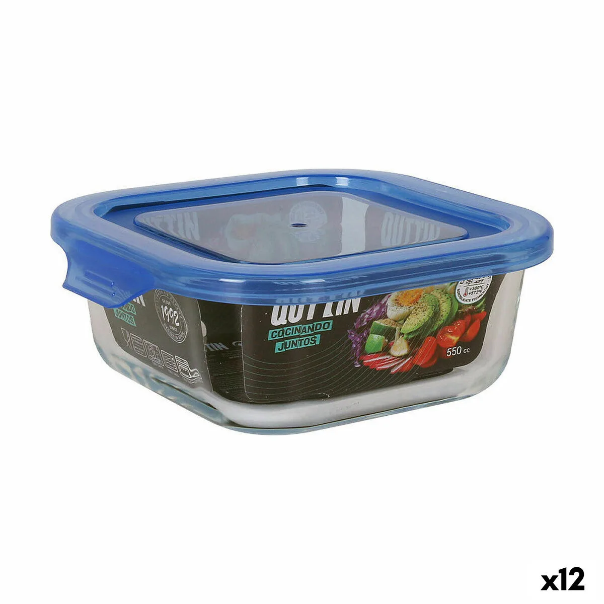 Boite a lunch quttin bleu 14 x 14 x 5 5 cm 12 unites s222693454. Diaytar a fait le pari de la transparence : nous vous disons tout sur l'origine et la conception de nos produits.