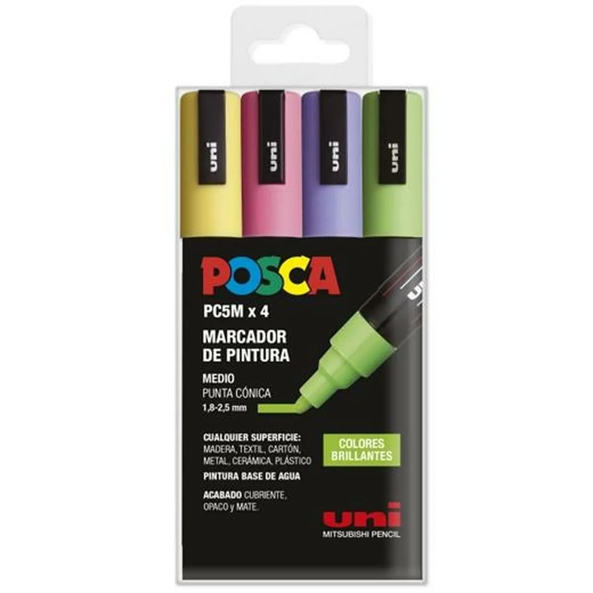 Boite de marqueurs posca pc 5m bright 4 pieces s841900966. Votre garde-robe mérite le style Diaytar - Découvrez nos nouveautés !