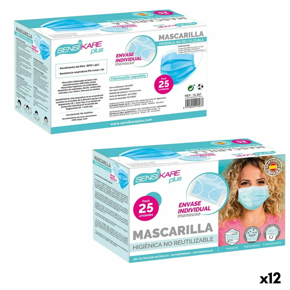 Boite de masques hygieniques sensikare 25 pieces 12 unites s890140087. Diaytar : Votre guide shopping pour une sélection exigeante de produits tendance, technologiques et domestiques