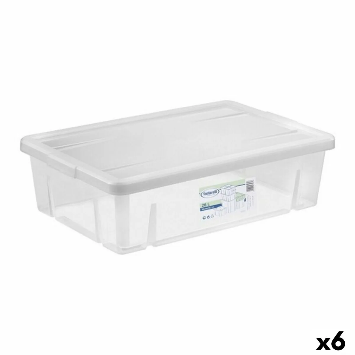 Boite de rangement avec couvercle tontarelli 84895 28 l 59 x 39 x 16 5 cm 6 unites s222818112. Bienvenue sur Diaytar, où le shopping généraliste devient une chasse au trésor pour produits tendance et innovants