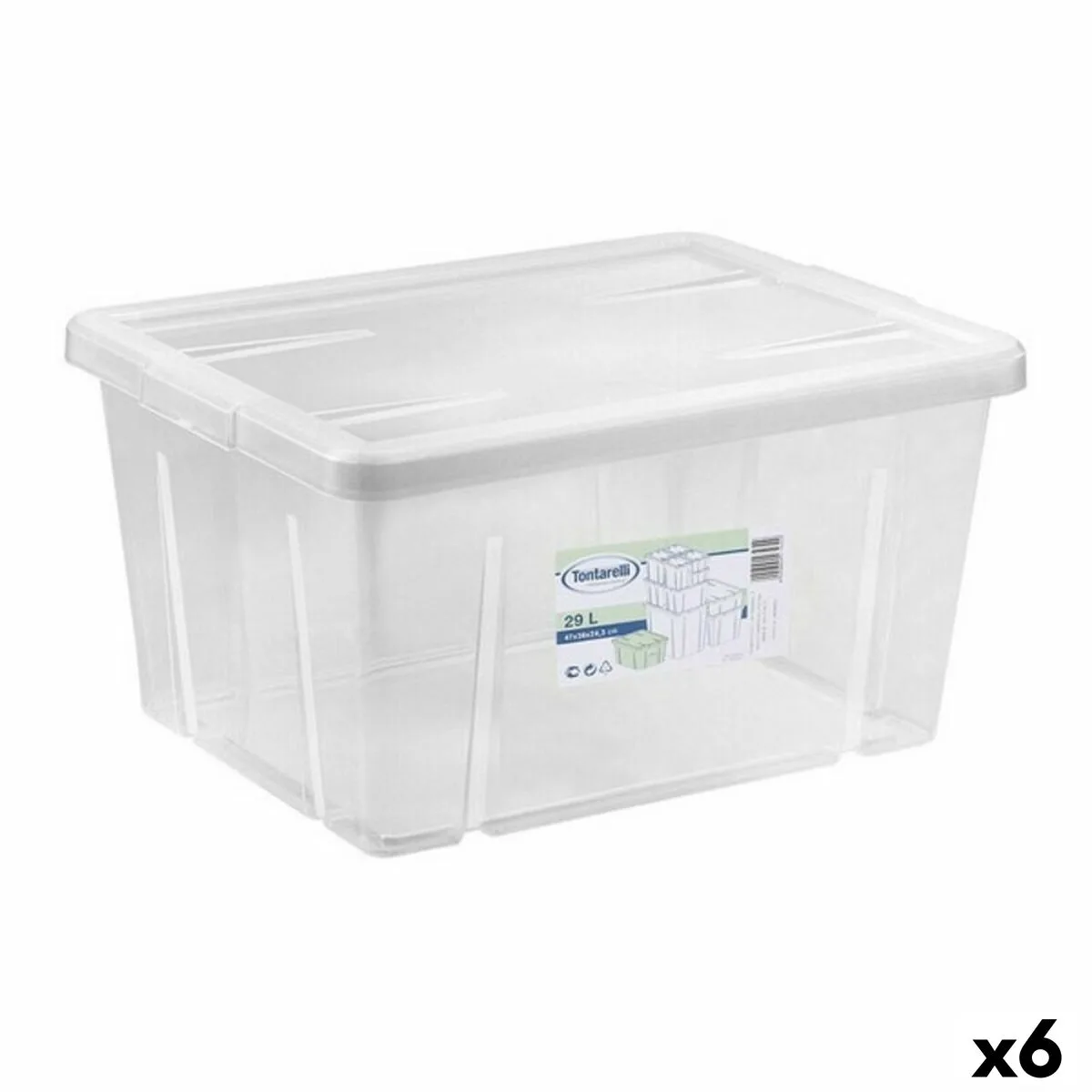 Boite de rangement avec couvercle tontarelli linea box 47 x 36 x 24 5 cm 6 unites s222818215. Diaytar a été imaginé pour les acheteurs avisés qui recherchent autant la performance que le design dans leurs produits