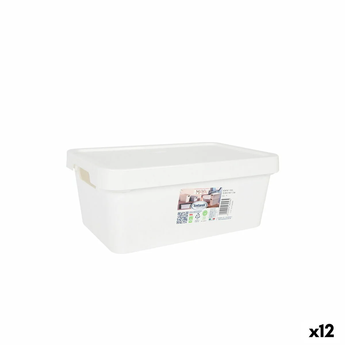 Boite de rangement avec couvercle tontarelli maya blanc 4 2 l 28 x 18 x 11 2 cm 12 unites s223389489. Découvrez l'univers Diaytar - Des milliers de produits sélectionnés avec soin pour vous.