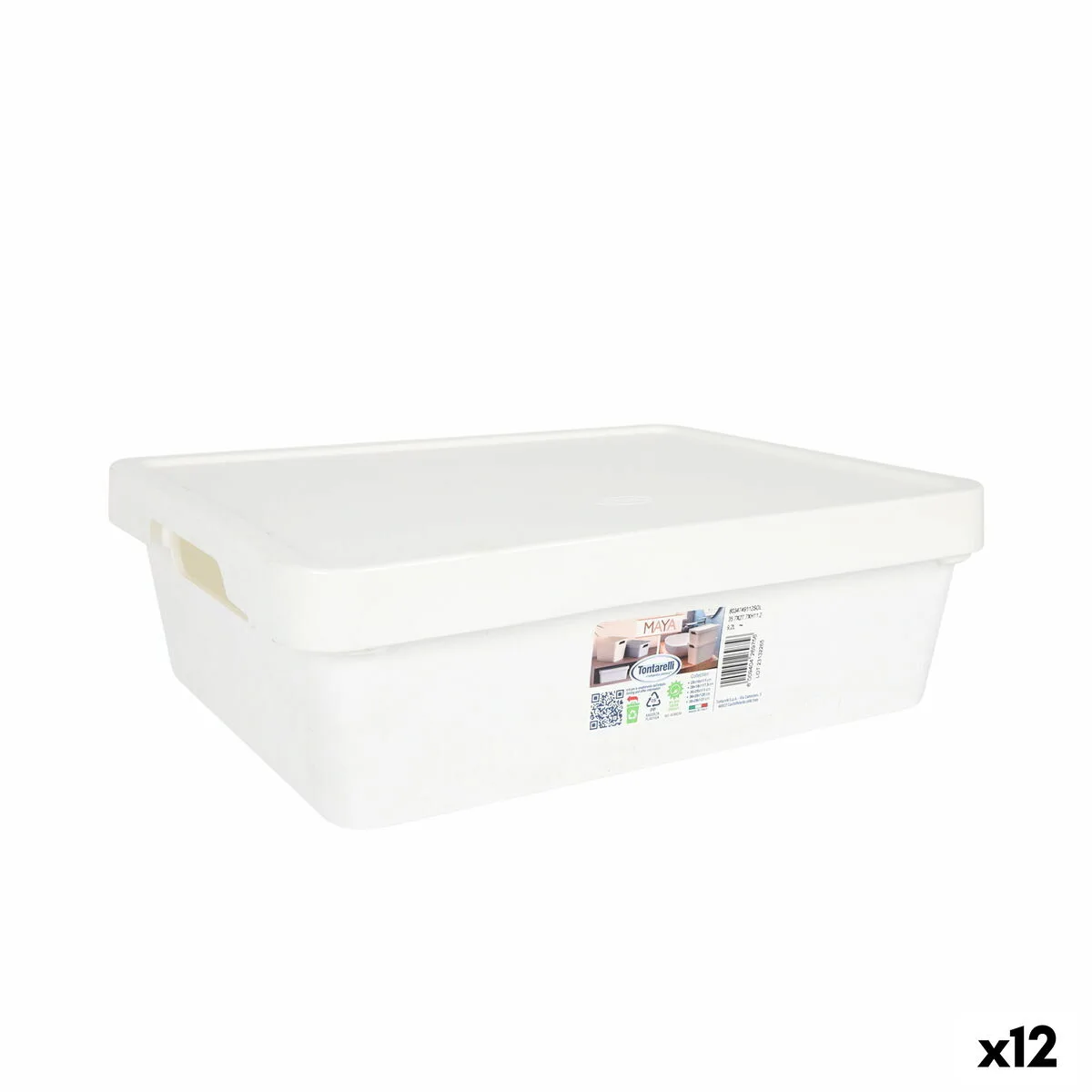 Boite de rangement avec couvercle tontarelli maya blanc 9 2 l 36 x 28 x 11 cm 12 unites s223389821. Bienvenue dans le futur du shopping. Diaytar utilise la data pour anticiper vos besoins, mais garde la magie de la surprise.