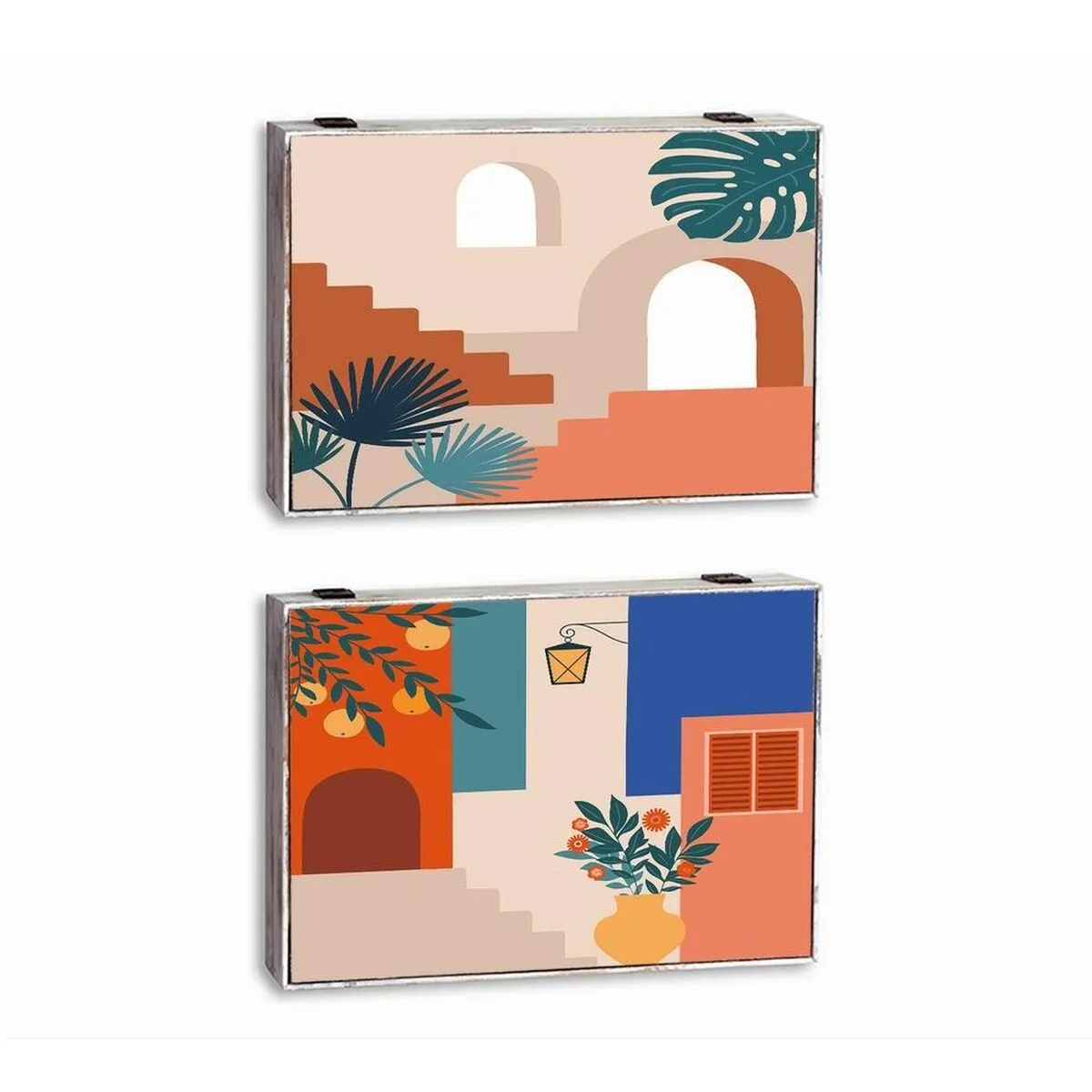 Boite decorative dkd home decor multicouleur bois mdf moderne compteur 2 unites s303972556. Diaytar vous habille de la tête aux pieds avec goût et raffinement.