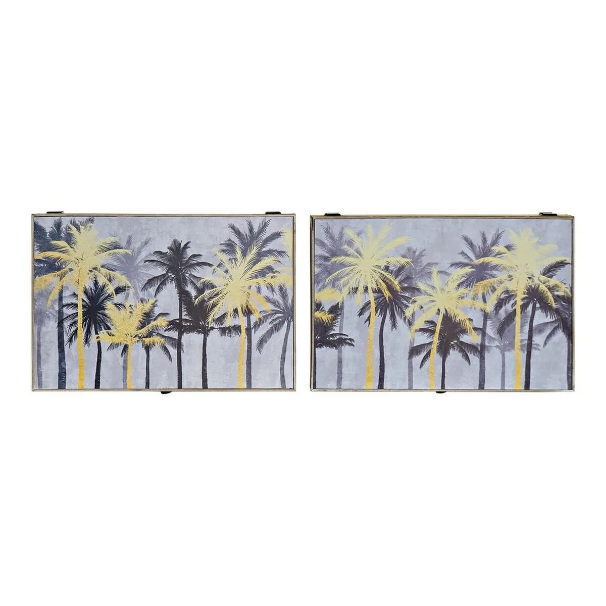 Boite decorative dkd home decor noir dore bois mdf palmiers tropical compteur 2 unites s301412097. Plongez dans l'univers Diaytar où chaque produit raconte une histoire.