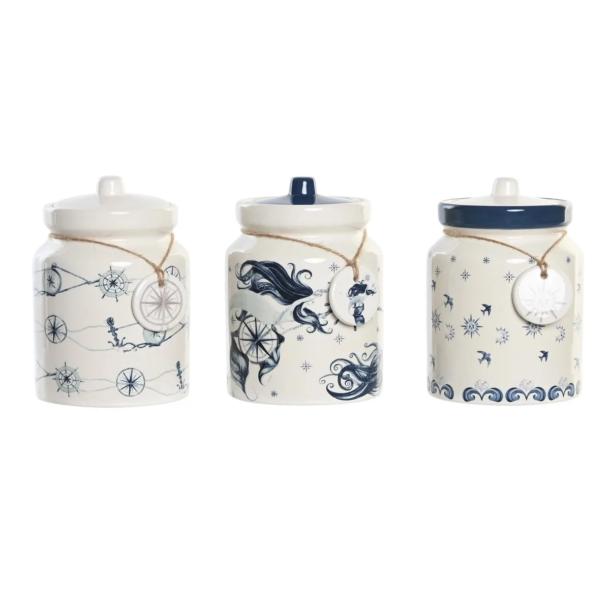 Boite dkd home decor 12 x 12 x 16 cm bleu blanc dolomite 3 unites s304456762. Diaytar, c'est le cercle vertueux : des produits de qualité qui améliorent votre vie, qui vous rendent heureux, alors vous revenez.