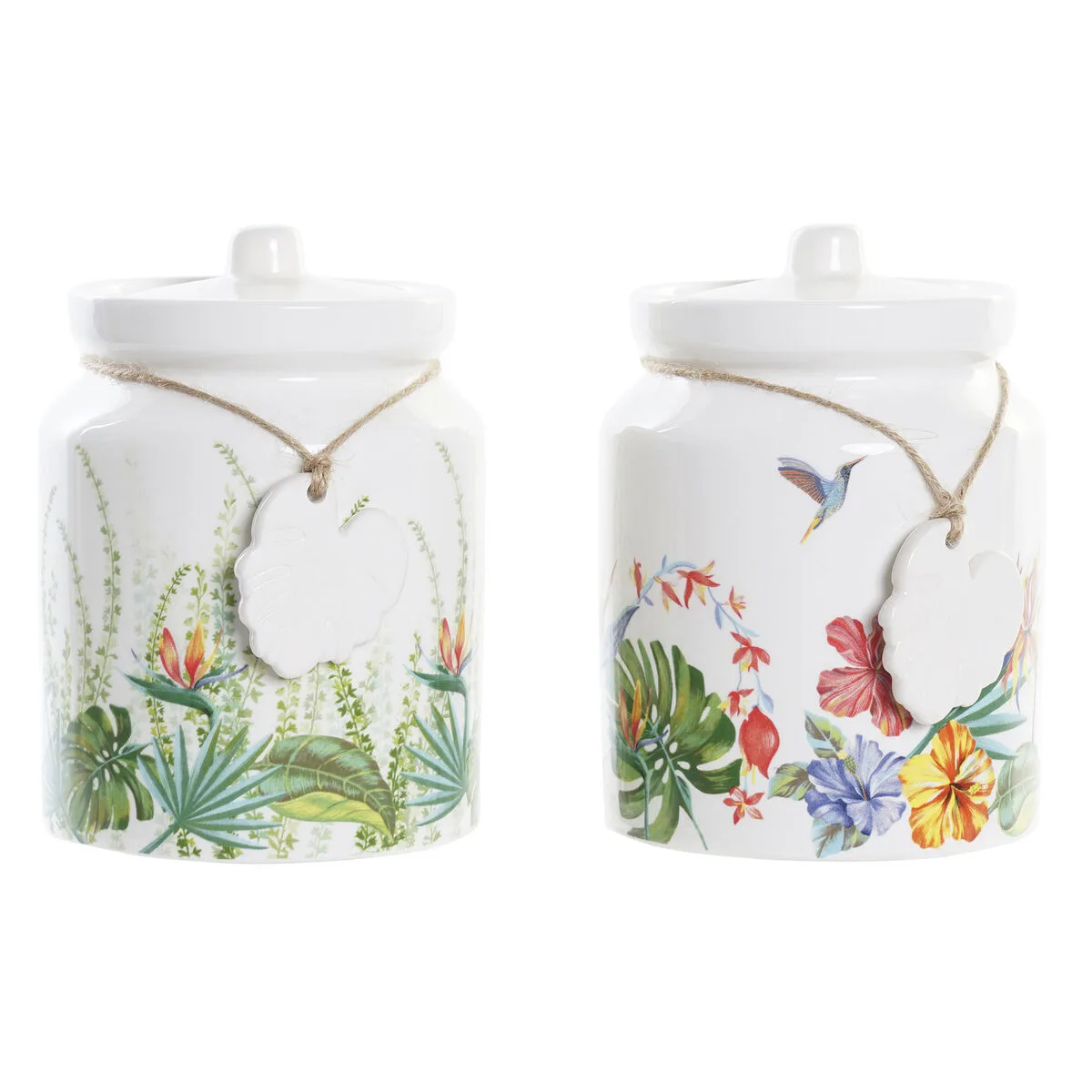 Boite dkd home decor jardin multicouleur tropical 15 x 15 x 21 cm 2 unites s303691859. Plongez dans l'univers Diaytar, votre référence pour des produits du quotidien, high-tech et déco, tous porteurs de tendances