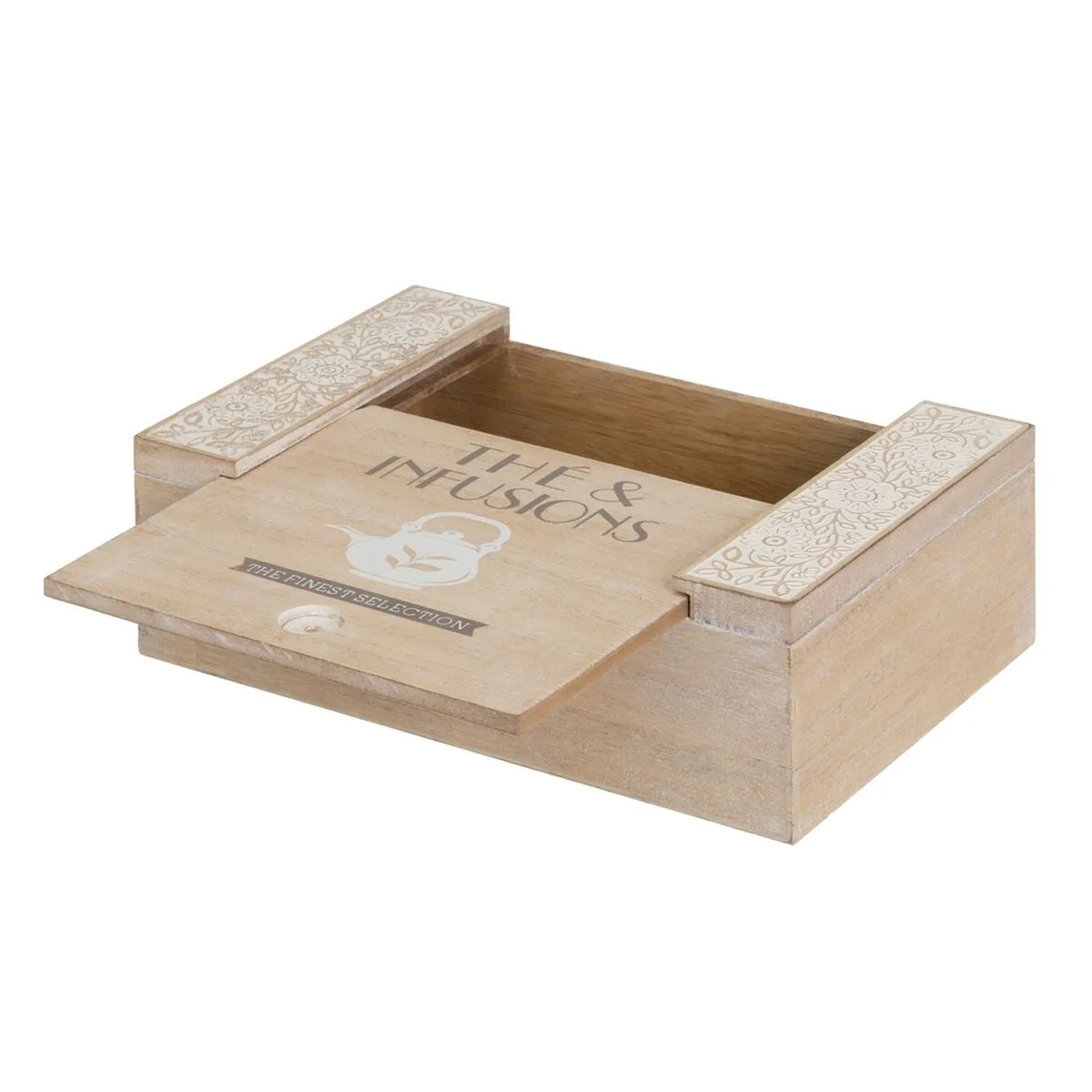 Boite pour infusions blanc naturel bois mdf 24 x 16 x 7 5 cm s880875726. Du salon à la chambre, Diaytar habille votre intérieur avec élégance.