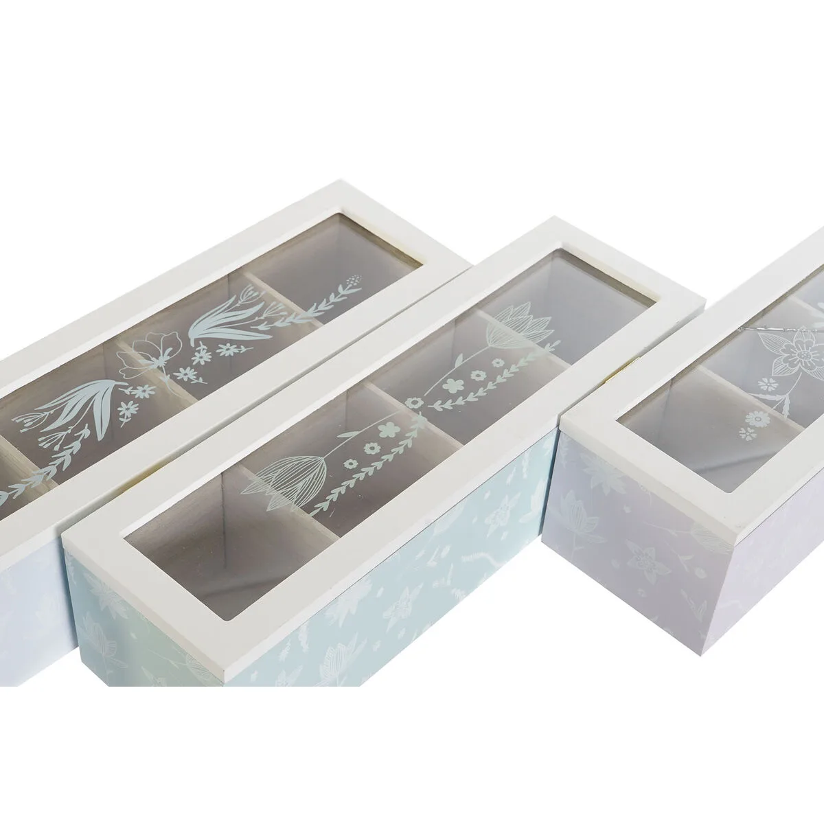 Boite pour infusions dkd home decor bleu vert lila verre bois mdf 3 unites s305387540. L'esprit Diaytar : une curiosité insatiable pour dénicher les produits généraux et électroniques qui feront demain