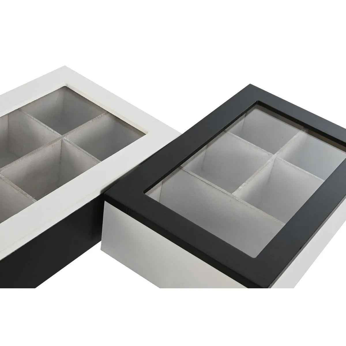 Boite pour infusions home esprit blanc noir metal verre bois mdf 23 x 15 x 6 5 cm 2 unites s305914797. Chez Diaytar, nous célébrons la singularité de chaque produit, qu'il s'agisse d'un gadget tech ou d'un ustensile maison