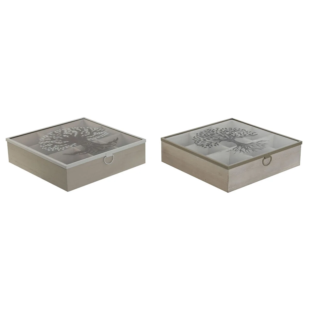 Boite pour infusions home esprit marron beige metal verre bois mdf 24 x 24 x 6 5 cm 2 unites s305914883. Bienvenue dans le futur du shopping. Diaytar utilise la data pour anticiper vos besoins, mais garde la magie de la surprise.