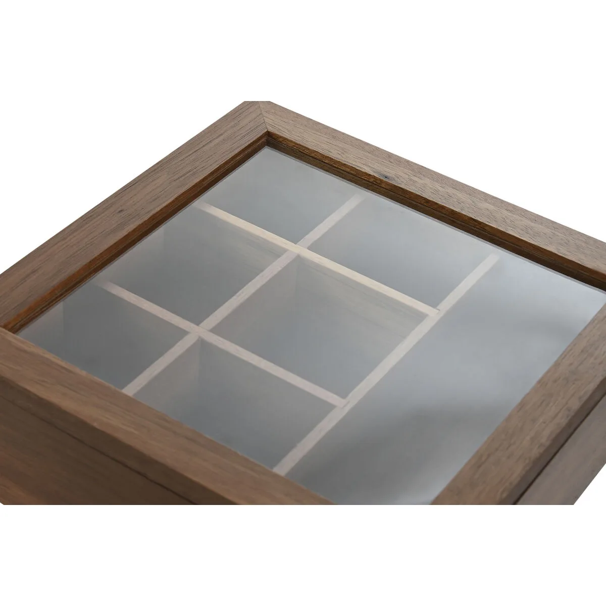 Boite pour infusions home esprit naturel verre bois d acacia 20 5 x 20 5 x 6 5 cm s305629474. L'art de vivre à la française s'exprime dans notre collection maison Diaytar.