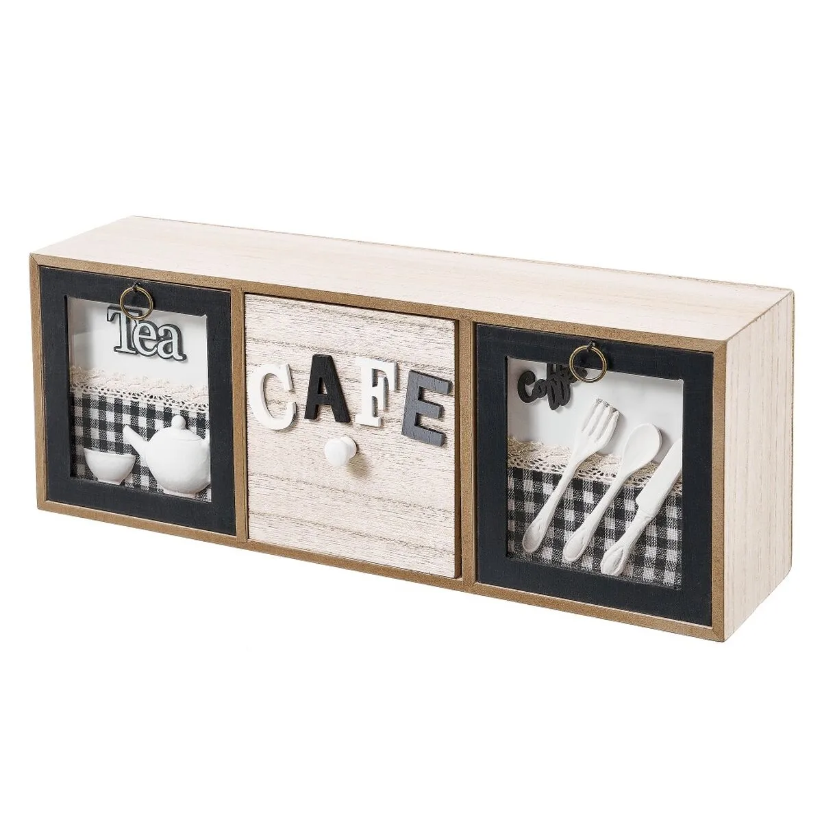 Boite pour infusions multicouleur bois tissu fer polyresine bois mdf 40 x 11 x 15 cm s880749039. Osez l'originalité avec les créations mode exclusives de Diaytar.