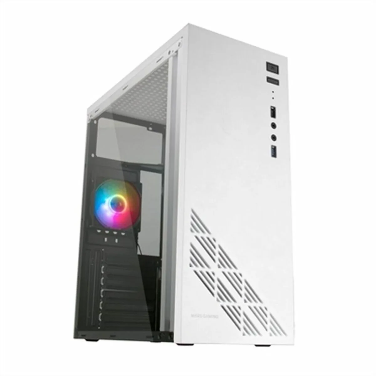 Boitier atx semi tour mars gaming mc100w blanc atx led rgb s990713435. La recette Diaytar : un tiers de design, un tiers d'innovation, un tiers de fonctionnalité. Le tout saupoudré de tendance.