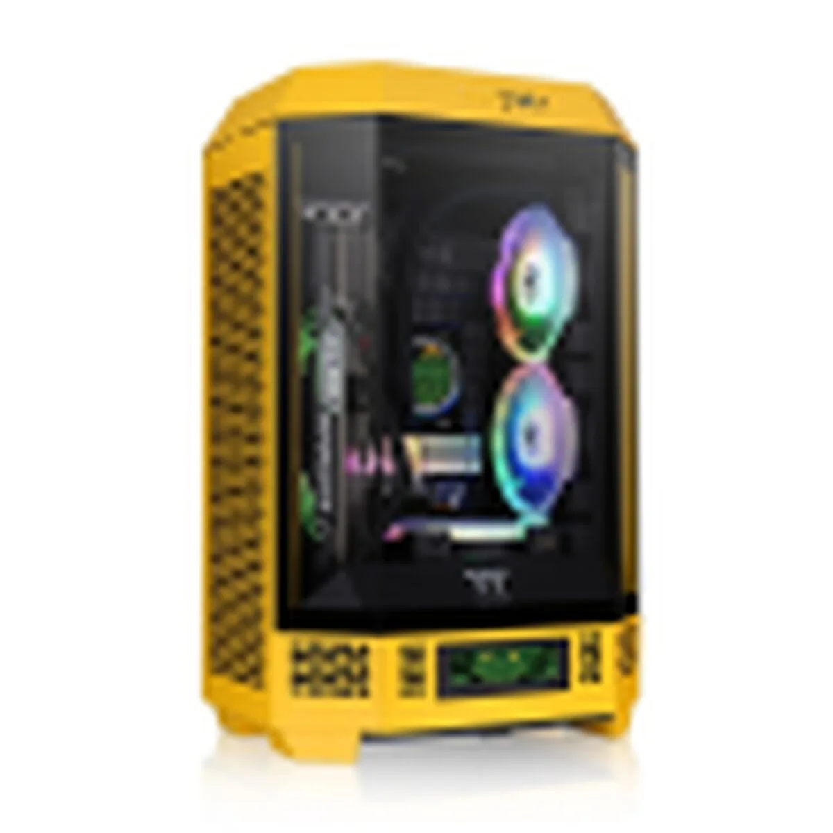 Boitier atx semi tour thermaltake jaune s562808316. La recette Diaytar : un tiers de design, un tiers d'innovation, un tiers de fonctionnalité. Le tout saupoudré de tendance.