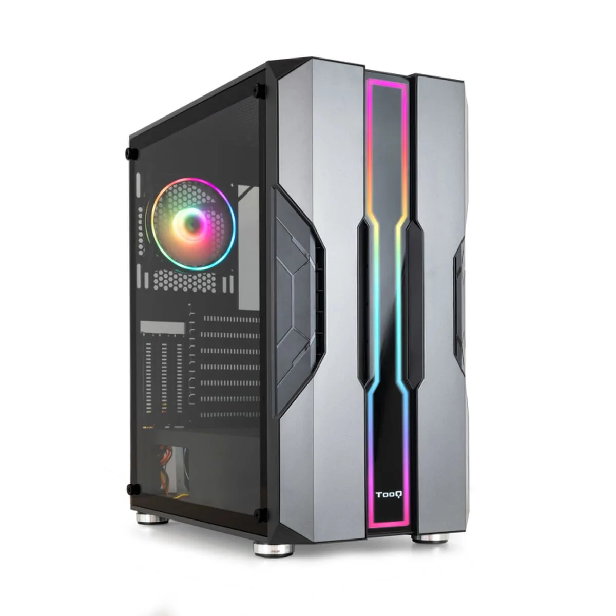 Boitier atx semi tour tooq tqgcc103 b noir noir argente m051856788. Exprimez votre personnalité avec les accessoires tendance de Diaytar.