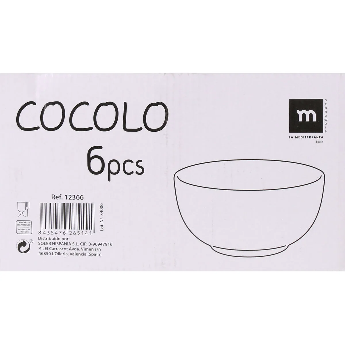 Bol la mediterranea cocolo 500 ml 0 5 l 24 unites s223409735. Diaytar, c'est la fusion entre le meilleur de l'artisanat et le cutting-edge de la technologie, au service de votre quotidien.