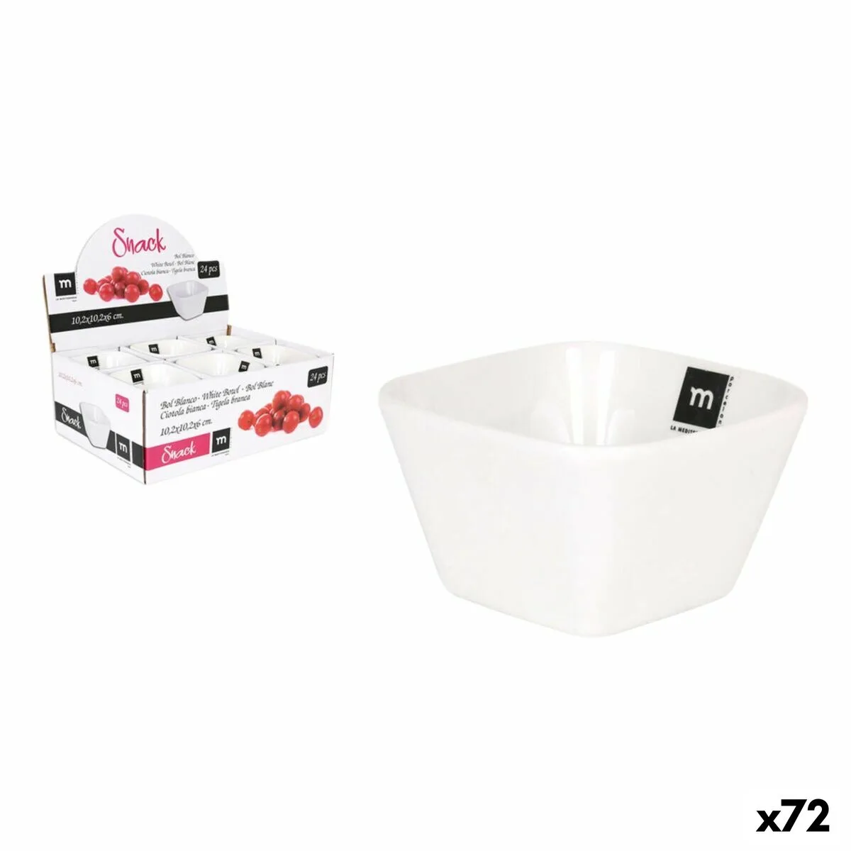 Bol la mediterranea snack 270 ml 10 2 x 10 2 x 6 cm 72 unites s223463973. Notre équipe Diaytar est une bande de dénicheurs compulsifs, toujours en quête du produit qui provoquera l'étincelle dans votre regard.
