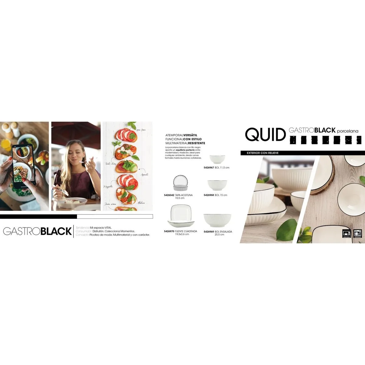 Bol pour aperitifs quid gastro black blanc noir ceramique 12 unites s271246078. La recette Diaytar : un tiers de design, un tiers d'innovation, un tiers de fonctionnalité. Le tout saupoudré de tendance.