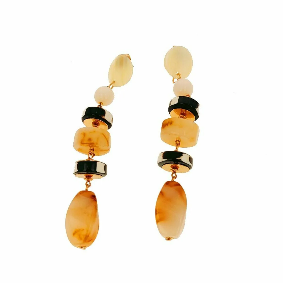 Boucles d oreilles femme lola casademunt noir beige resine laiton s451308157. Diaytar incarne le renouveau du commerce en ligne : authentique, engagé et résolument tourné vers l'avenir.