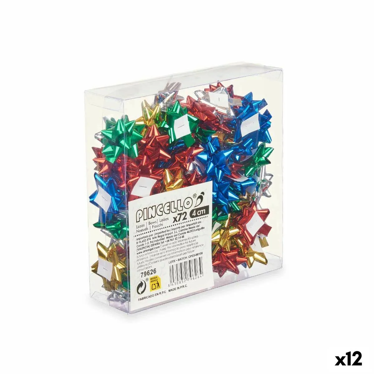 Boucles pincello 2 pvc 4 cm brille multicouleur 12 unites s362922621. Notre équipe Diaytar parcourt le globe pour vous dénicher les produits généraux et électroniques les plus prometteurs