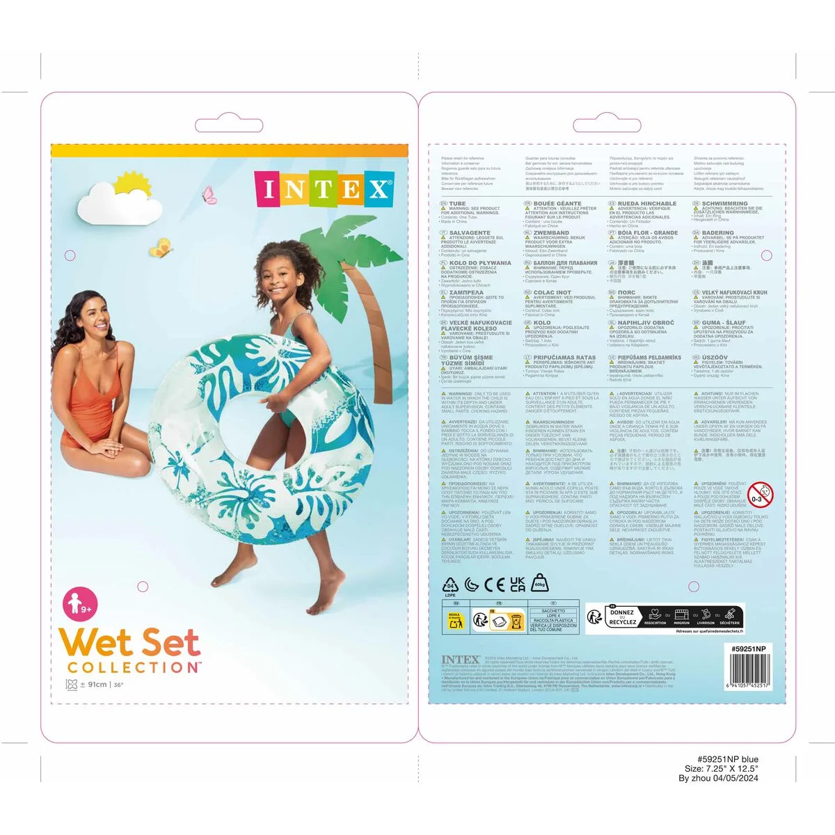Bouee gonflable donut intex 59251 o 91 cm multicouleur s240169646. Nos stylistes Diaytar dénichent pour vous les pépites de la saison.