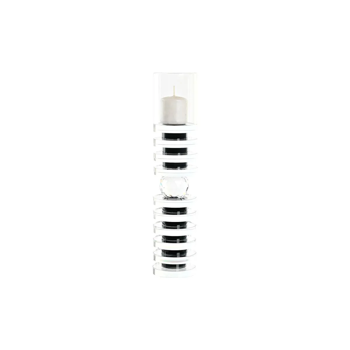 Bougeoir dkd home decor 6 x 6 x 28 cm verre noir transparent s303760839. Diaytar : Le curateur de votre quotidien. Des produits soigneusement choisis pour leur originalité et leur utilité