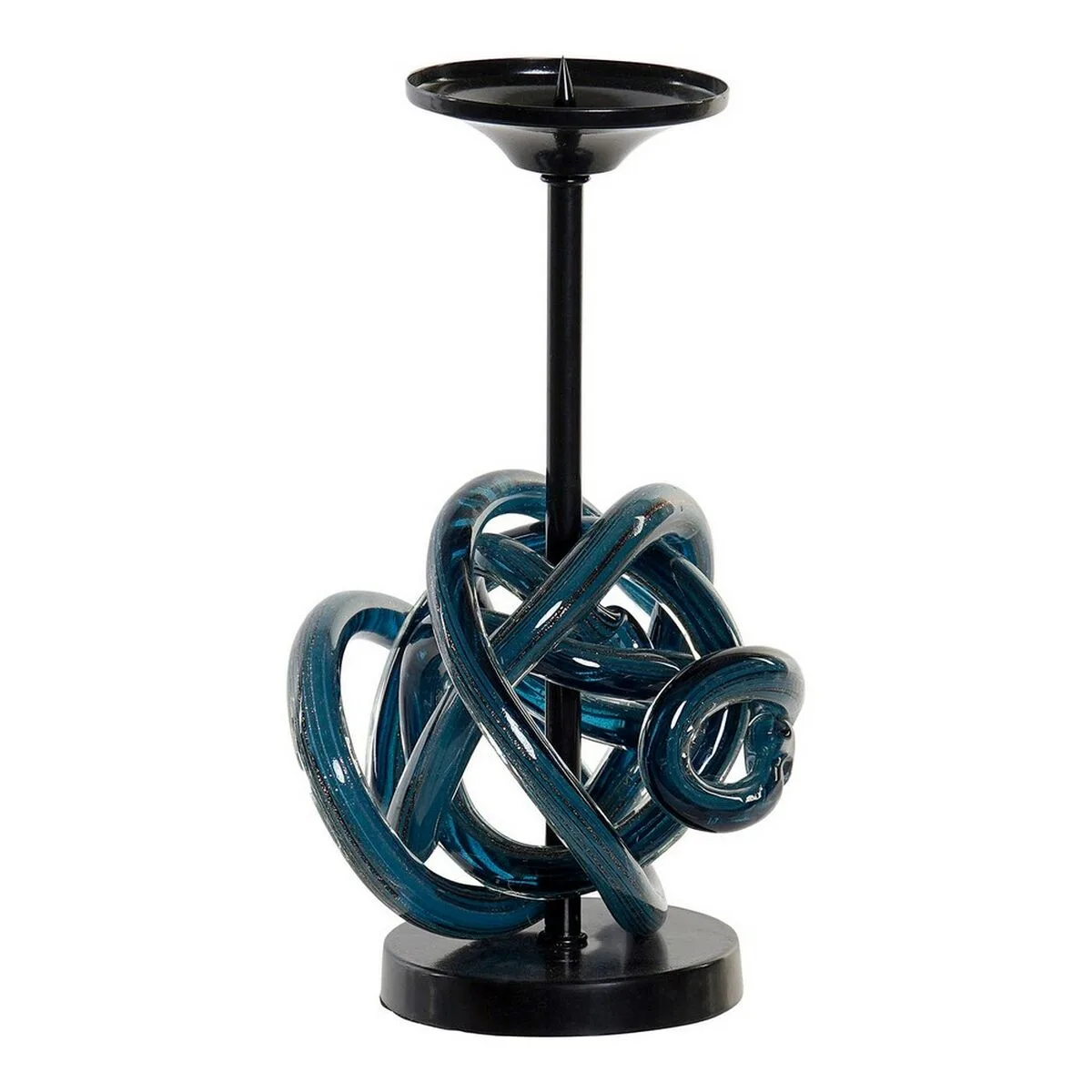 Bougeoir dkd home decor bleu metal verre 13 x 13 x 25 cm s301642799. Bienvenue dans l'ère du shopping conscient. Diaytar privilégie des produits avec une éthique et un impact positif.
