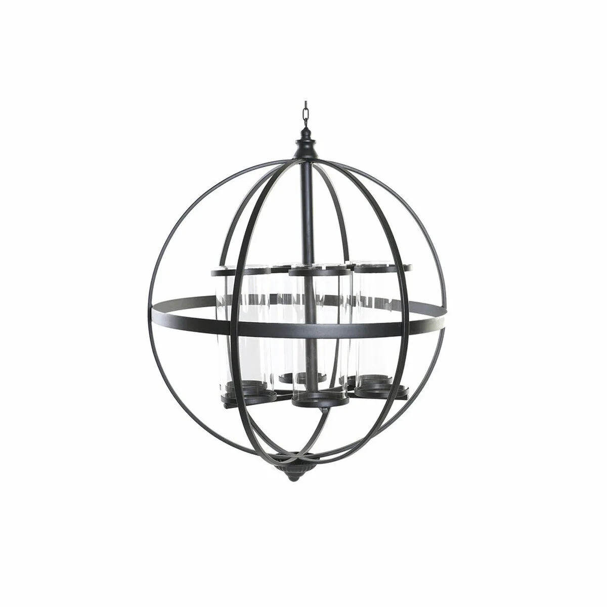Bougeoir dkd home decor noir metal verre 60 x 60 x 73 cm s302634414. Diaytar, c'est le sismographe des tendances : nous captons les vibrations du marché pour vous offrir le meilleur.